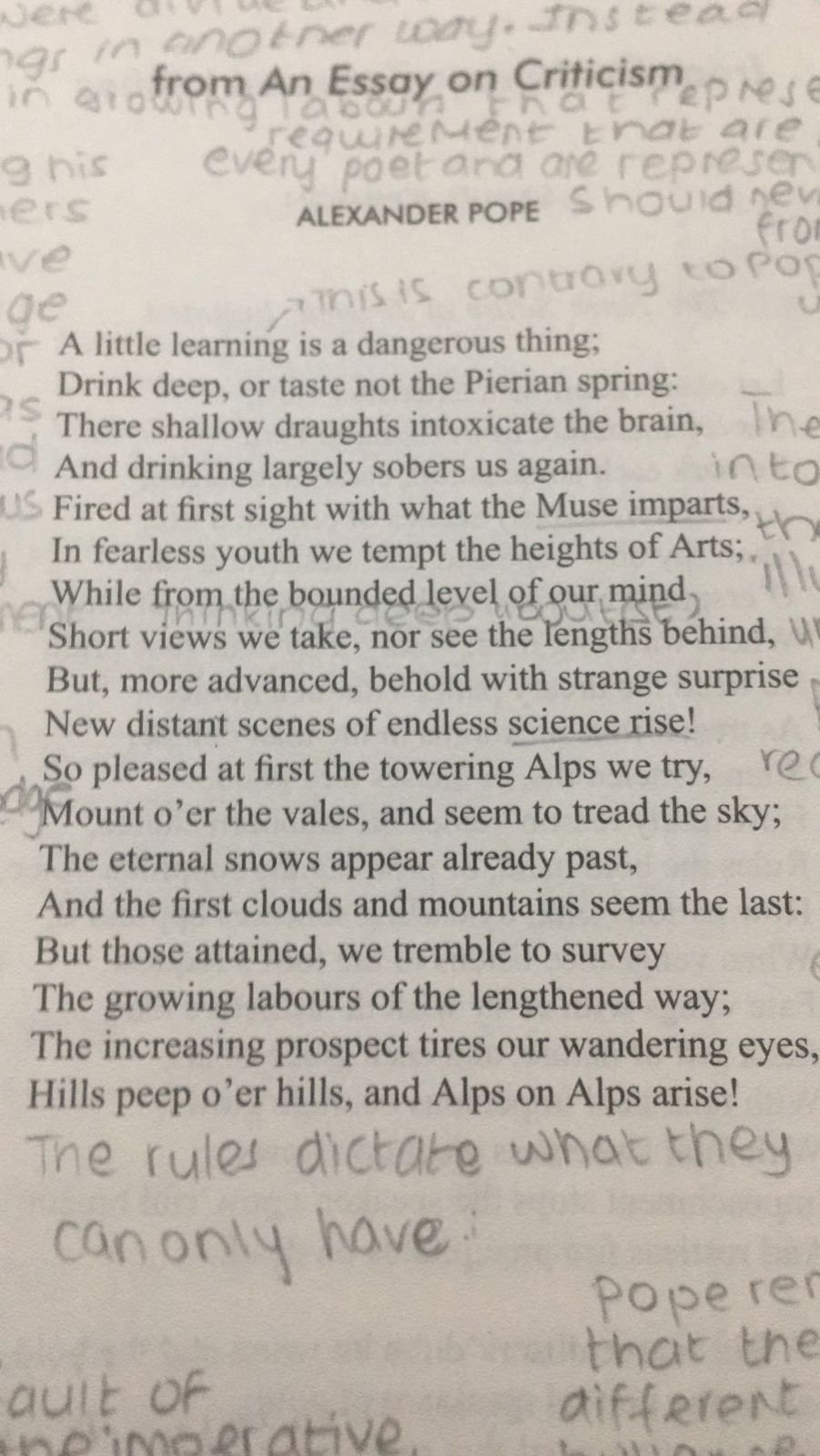 alexander pope's poem an essay crossword clue